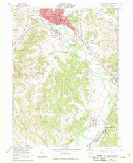 New Philadelphia Ohio Historical topographic map, 1:24000 scale, 7.5 X 7.5 Minute, Year 1962