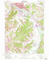 New Philadelphia Ohio Historical topographic map, 1:24000 scale, 7.5 X 7.5 Minute, Year 1962