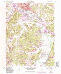 New Philadephia Ohio Historical topographic map, 1:24000 scale, 7.5 X 7.5 Minute, Year 1962