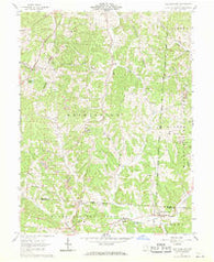 New Plymouth Ohio Historical topographic map, 1:24000 scale, 7.5 X 7.5 Minute, Year 1961
