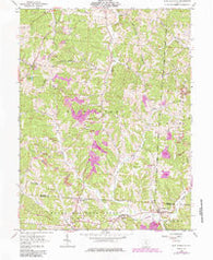 New Plymouth Ohio Historical topographic map, 1:24000 scale, 7.5 X 7.5 Minute, Year 1961