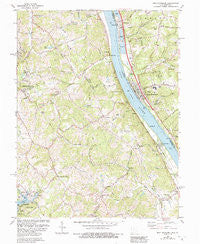New Richmond Ohio Historical topographic map, 1:24000 scale, 7.5 X 7.5 Minute, Year 1981