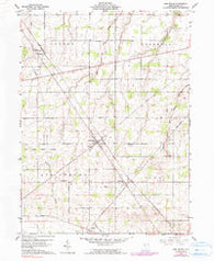 New Riegel Ohio Historical topographic map, 1:24000 scale, 7.5 X 7.5 Minute, Year 1960