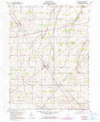 New Riegel Ohio Historical topographic map, 1:24000 scale, 7.5 X 7.5 Minute, Year 1960
