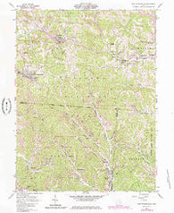 New Straitsville Ohio Historical topographic map, 1:24000 scale, 7.5 X 7.5 Minute, Year 1961