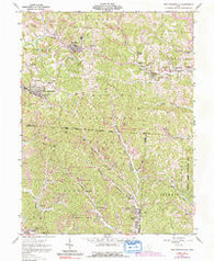 New Straitsville Ohio Historical topographic map, 1:24000 scale, 7.5 X 7.5 Minute, Year 1961
