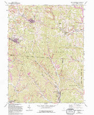 New Straitsville Ohio Historical topographic map, 1:24000 scale, 7.5 X 7.5 Minute, Year 1961