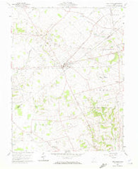 New Vienna Ohio Historical topographic map, 1:24000 scale, 7.5 X 7.5 Minute, Year 1960