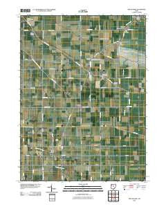 New Bavaria Ohio Historical topographic map, 1:24000 scale, 7.5 X 7.5 Minute, Year 2010
