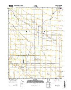 New Bavaria Ohio Historical topographic map, 1:24000 scale, 7.5 X 7.5 Minute, Year 2013