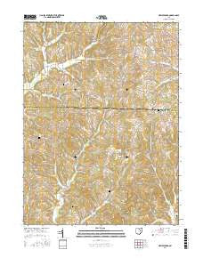 New Bedford Ohio Current topographic map, 1:24000 scale, 7.5 X 7.5 Minute, Year 2016