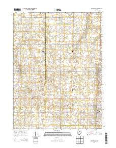 New Bremen Ohio Historical topographic map, 1:24000 scale, 7.5 X 7.5 Minute, Year 2013