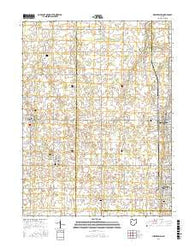 New Bremen Ohio Current topographic map, 1:24000 scale, 7.5 X 7.5 Minute, Year 2016