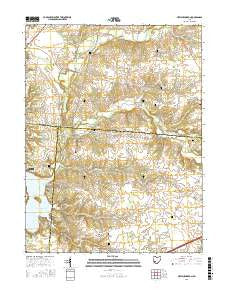 New Burlington Ohio Current topographic map, 1:24000 scale, 7.5 X 7.5 Minute, Year 2016