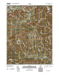 New Concord Ohio Historical topographic map, 1:24000 scale, 7.5 X 7.5 Minute, Year 2010