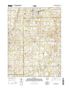 New Knoxville Ohio Current topographic map, 1:24000 scale, 7.5 X 7.5 Minute, Year 2016