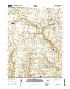 New Martinsburg Ohio Current topographic map, 1:24000 scale, 7.5 X 7.5 Minute, Year 2016
