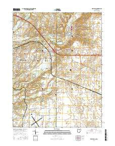 New Paris Ohio Current topographic map, 1:24000 scale, 7.5 X 7.5 Minute, Year 2016