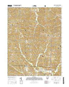 New Plymouth Ohio Current topographic map, 1:24000 scale, 7.5 X 7.5 Minute, Year 2016