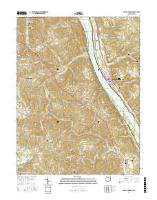 New Richmond Ohio Current topographic map, 1:24000 scale, 7.5 X 7.5 Minute, Year 2016