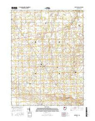 New Riegel Ohio Current topographic map, 1:24000 scale, 7.5 X 7.5 Minute, Year 2016
