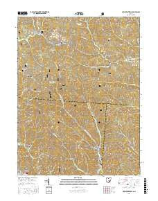 New Straitsville Ohio Current topographic map, 1:24000 scale, 7.5 X 7.5 Minute, Year 2016