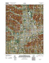 Newark Ohio Historical topographic map, 1:24000 scale, 7.5 X 7.5 Minute, Year 2010