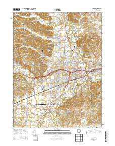 Newark Ohio Historical topographic map, 1:24000 scale, 7.5 X 7.5 Minute, Year 2013
