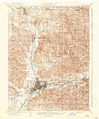 Newark Ohio Historical topographic map, 1:62500 scale, 15 X 15 Minute, Year 1909