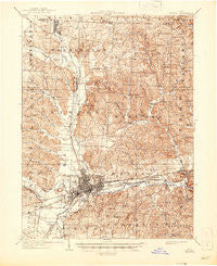 Newark Ohio Historical topographic map, 1:62500 scale, 15 X 15 Minute, Year 1909