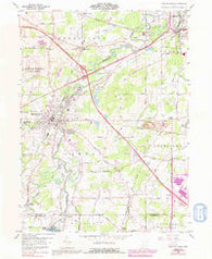 Newton Falls Ohio Historical topographic map, 1:24000 scale, 7.5 X 7.5 Minute, Year 1959