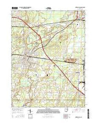 Newton Falls Ohio Current topographic map, 1:24000 scale, 7.5 X 7.5 Minute, Year 2016