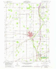 North Baltimore Ohio Historical topographic map, 1:24000 scale, 7.5 X 7.5 Minute, Year 1960