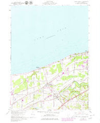North Kingsville Ohio Historical topographic map, 1:24000 scale, 7.5 X 7.5 Minute, Year 1960
