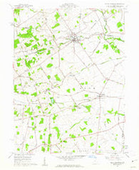 North Lewisburg Ohio Historical topographic map, 1:24000 scale, 7.5 X 7.5 Minute, Year 1961