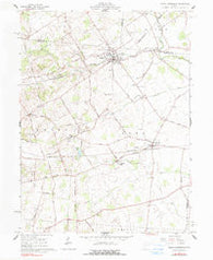 North Lewisburg Ohio Historical topographic map, 1:24000 scale, 7.5 X 7.5 Minute, Year 1961