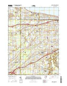 North Olmsted Ohio Current topographic map, 1:24000 scale, 7.5 X 7.5 Minute, Year 2016