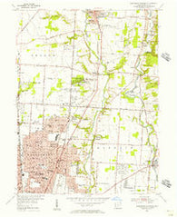 Northeast Columbus Ohio Historical topographic map, 1:24000 scale, 7.5 X 7.5 Minute, Year 1954