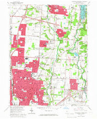 Northeast Columbus Ohio Historical topographic map, 1:24000 scale, 7.5 X 7.5 Minute, Year 1964