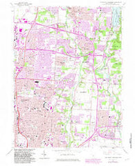 Northeast Columbus Ohio Historical topographic map, 1:24000 scale, 7.5 X 7.5 Minute, Year 1964