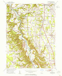 Northfield Ohio Historical topographic map, 1:24000 scale, 7.5 X 7.5 Minute, Year 1953