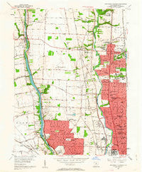 Northwest Columbus Ohio Historical topographic map, 1:24000 scale, 7.5 X 7.5 Minute, Year 1955