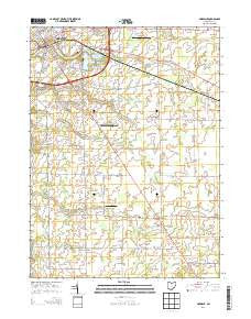 Norwalk Ohio Historical topographic map, 1:24000 scale, 7.5 X 7.5 Minute, Year 2013