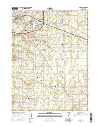 Norwalk Ohio Current topographic map, 1:24000 scale, 7.5 X 7.5 Minute, Year 2016