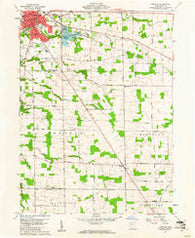 Norwalk Ohio Historical topographic map, 1:24000 scale, 7.5 X 7.5 Minute, Year 1960