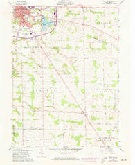 Norwalk Ohio Historical topographic map, 1:24000 scale, 7.5 X 7.5 Minute, Year 1960