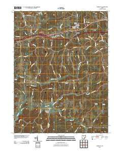 Norwich Ohio Historical topographic map, 1:24000 scale, 7.5 X 7.5 Minute, Year 2010