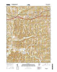 Norwich Ohio Current topographic map, 1:24000 scale, 7.5 X 7.5 Minute, Year 2016
