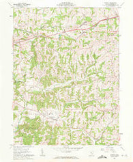 Norwich Ohio Historical topographic map, 1:24000 scale, 7.5 X 7.5 Minute, Year 1961