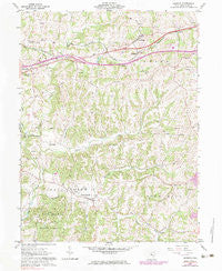 Norwich Ohio Historical topographic map, 1:24000 scale, 7.5 X 7.5 Minute, Year 1961